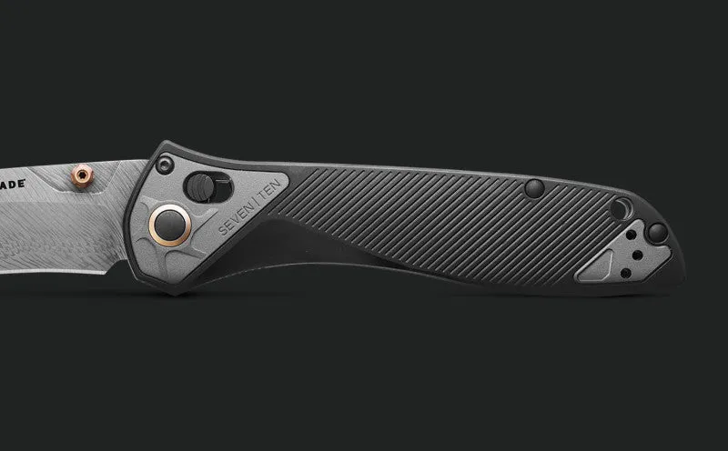 Benchmade Seven Ten 6AL-4V Titanum 4" Gold Class Drop Point Plain Edge Pocket Folding Knife (710-241)