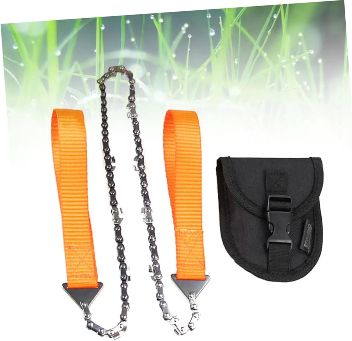 BESPORTBLE 3pcs Portable Outdoor Chainsaw Hand Chain Pruning Tool Survival for Camping Hiking Hunting with Storage Case