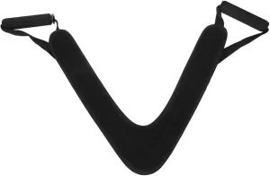 BESPORTBLE Adjustable Long Ab Harness Cable Attachment with Padded Handles for Abdominal Machine - Ideal Ab Accessory for Core Workouts