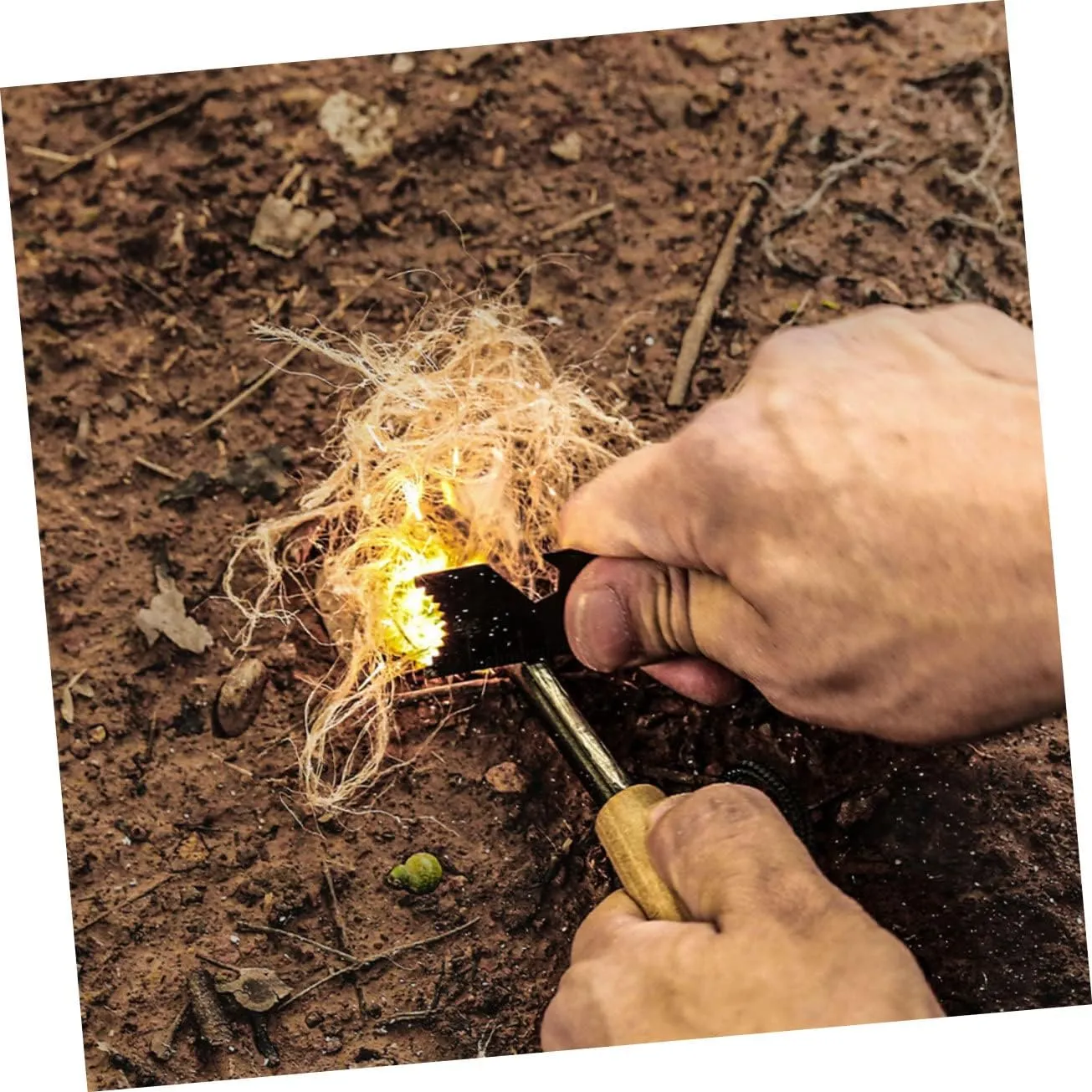 BESPORTBLE Kindling Grabber Fire Starter Cord Survival Gear Blower Fire Starter Lighter Fire Stick Survival Rope