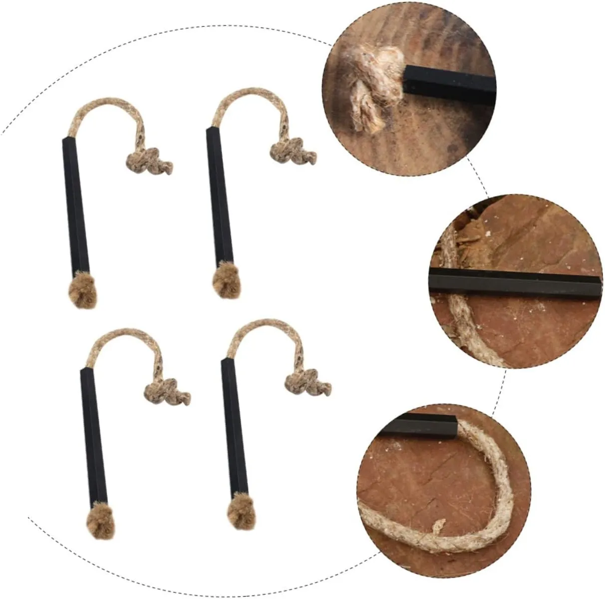BESPORTBLE Wax-Soaked Kindling Camping Gadgets Fire Starter Rope Air Pump for Inflatables Electric Lighter Survival
