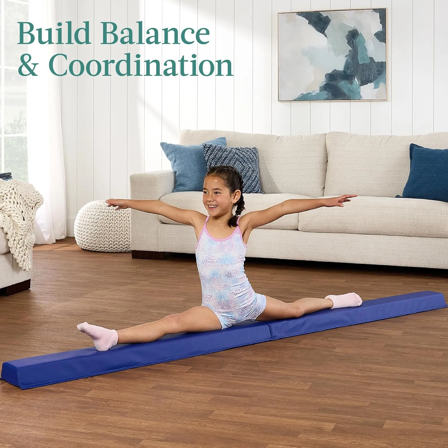 Best Choice Products 10ftx4ftx2in Folding Gym Mat 4-Panel Exercise Gymnastics Aerobics Workout Fitness Floor Mats w/Carrying Handles