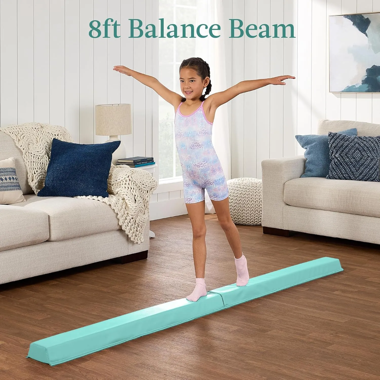 Best Choice Products 10ftx4ftx2in Folding Gym Mat 4-Panel Exercise Gymnastics Aerobics Workout Fitness Floor Mats w/Carrying Handles