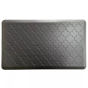 Bibb Home Trellis Embossed Anti Fatigue Foam Kitchen Mat