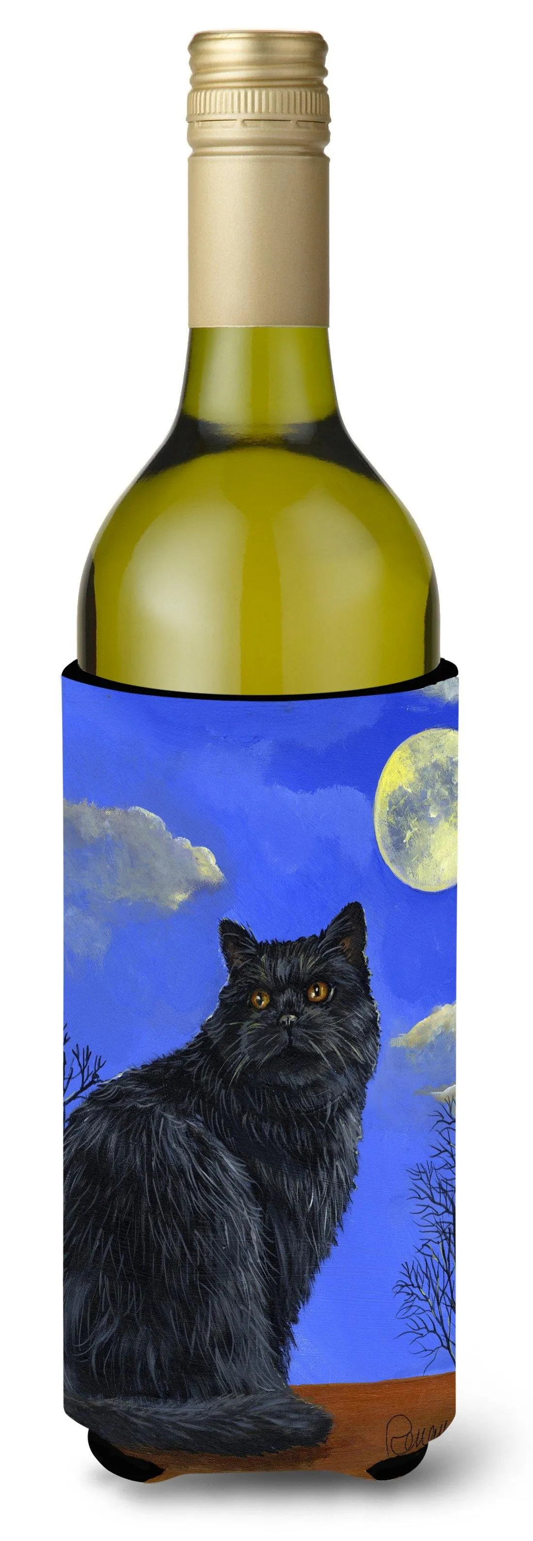 Black Cat Hocus Pocus Halloween Wine Bottle Hugger PPP3142LITERK