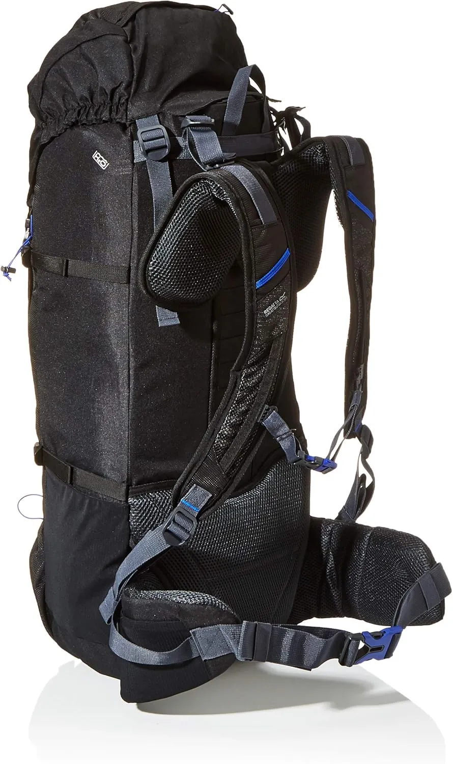 Blackfell 3 Expandable Reflective Hardwearing Travel Hiking, Black/Surfspray, 60   10 Litre