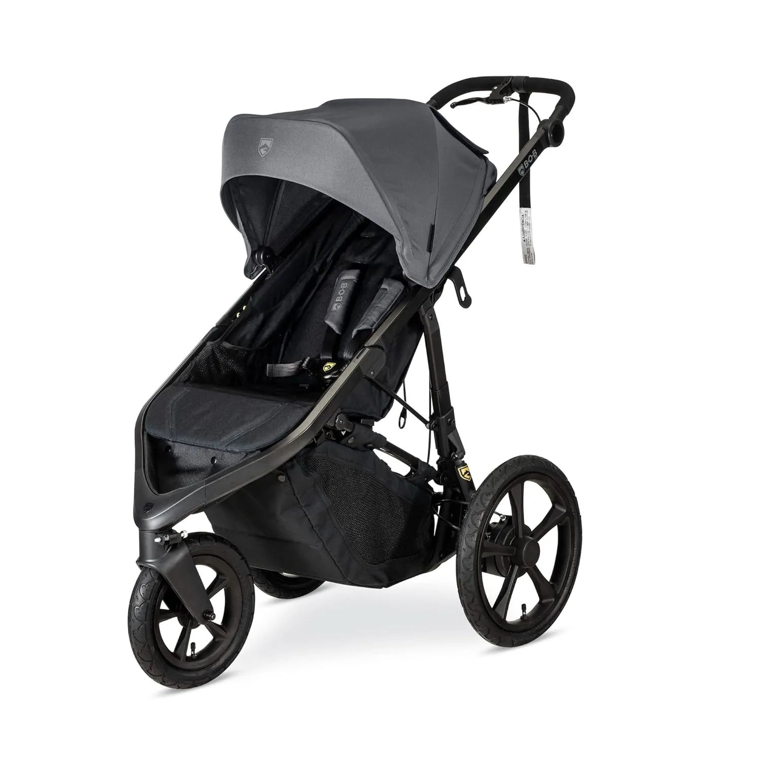 BOB Gear Wayfinder Jogging Stroller with Independent Dual Suspension, Air-Filled Tires, and 75-Pound Weight Capacity, Storm