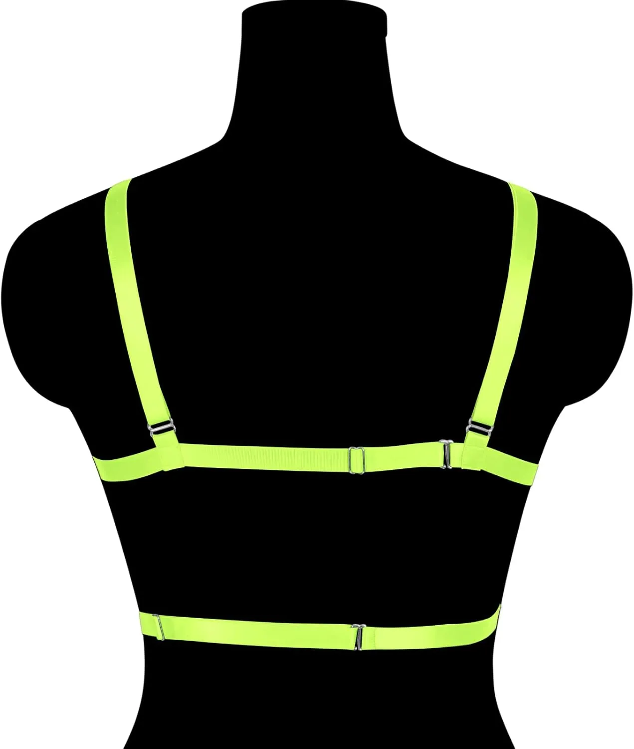 Body Harness for Women Bra Lingerie cage Top Punk Plus Size Chest Strap Belt Stretchy Fabric Festival Rave Adjustable