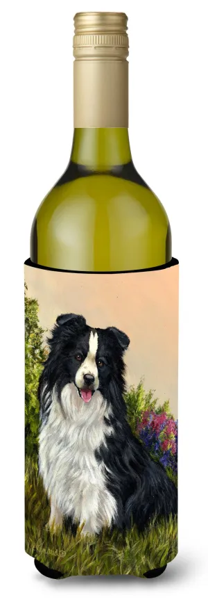 Border Collie Simplicity Wine Bottle Hugger PPP3031LITERK