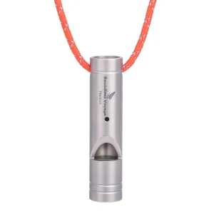 BOUNDLESS VOYAGE Titanium Emergency Whistle – Ultra-Loud Survival & Outdoor Safety Whistle