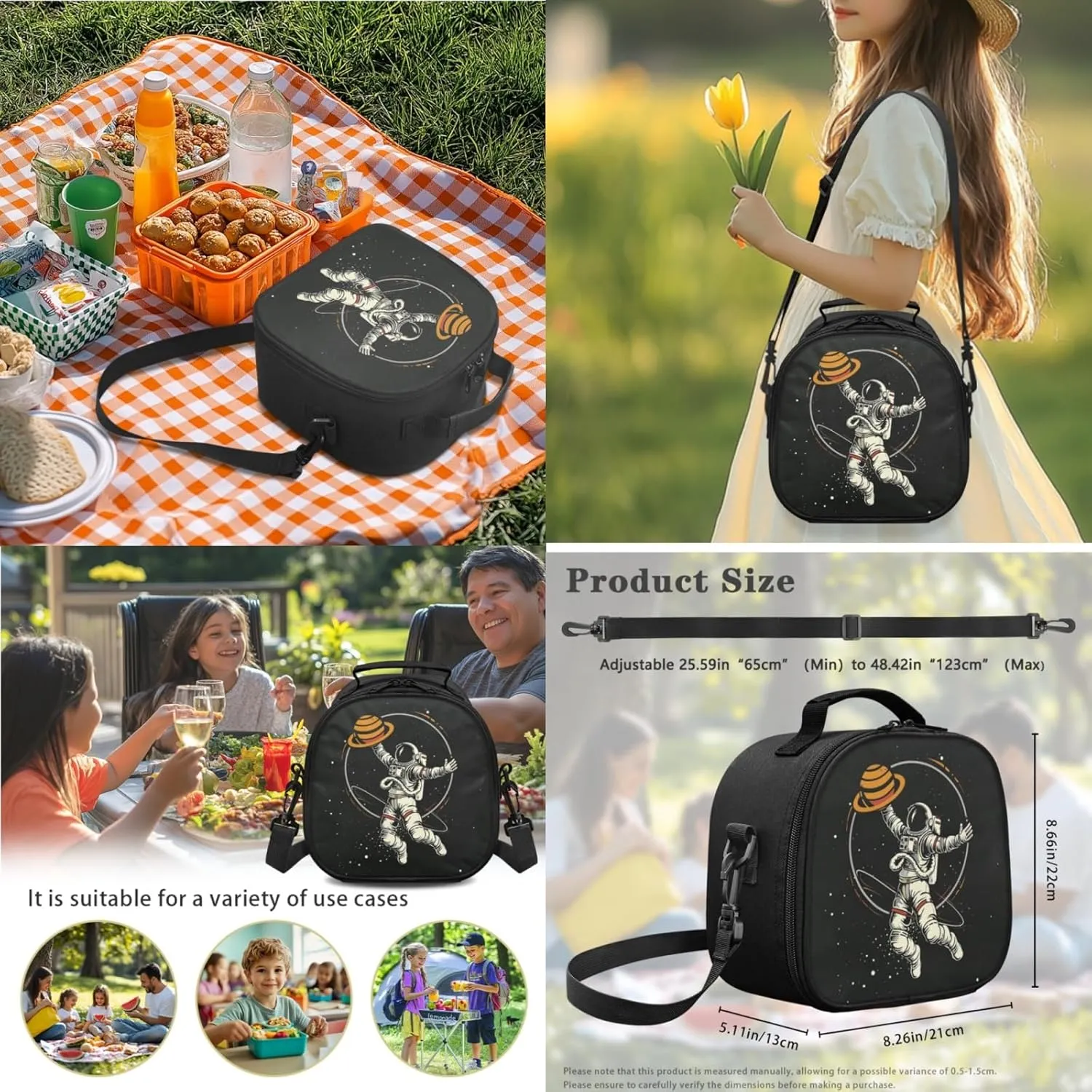 Boys Astronaut Backpack 3 Pcs Set for Age 5-14 Kids Bookbag,Jupiter School Bag for Elementary Children Book Bags with Lunch Bag Water Bottle for Back to School
