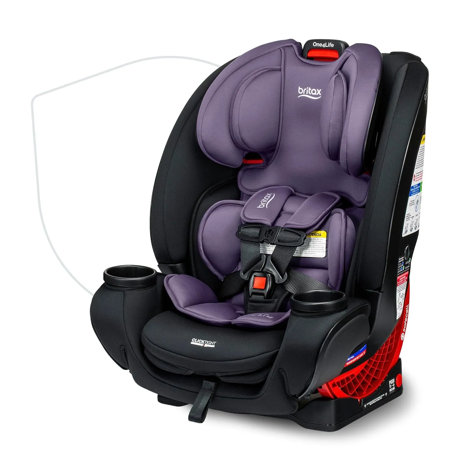 Britax One4Life Convertible Car Seat, 10 Years of Use from 5 to 120 Pounds & Car Seat Travel Bag with Padded Backpack Straps | Water Resistant   Built-in Wheels   Multiple Carry Handles