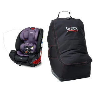 Britax One4Life Convertible Car Seat, 10 Years of Use from 5 to 120 Pounds & Car Seat Travel Bag with Padded Backpack Straps | Water Resistant   Built-in Wheels   Multiple Carry Handles