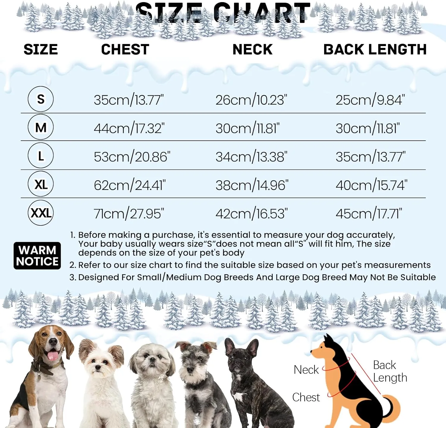 BRKURLEG Black Dog Coat with Harness, Dog Winter Jacket, Dog Onesie Body Warm Jackets, Pet Windproof Warm Cold Weather Coats, Reflective Waterproof Cold Weather Doggy Cozy Jacket Hiking L