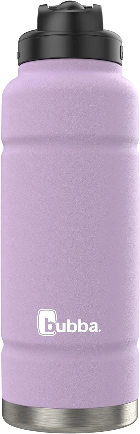Bubba Trailblazer Insulated Stainless Steel Water Bottle with Straw Lid, 40oz, Lavender Frost Powder Coat
