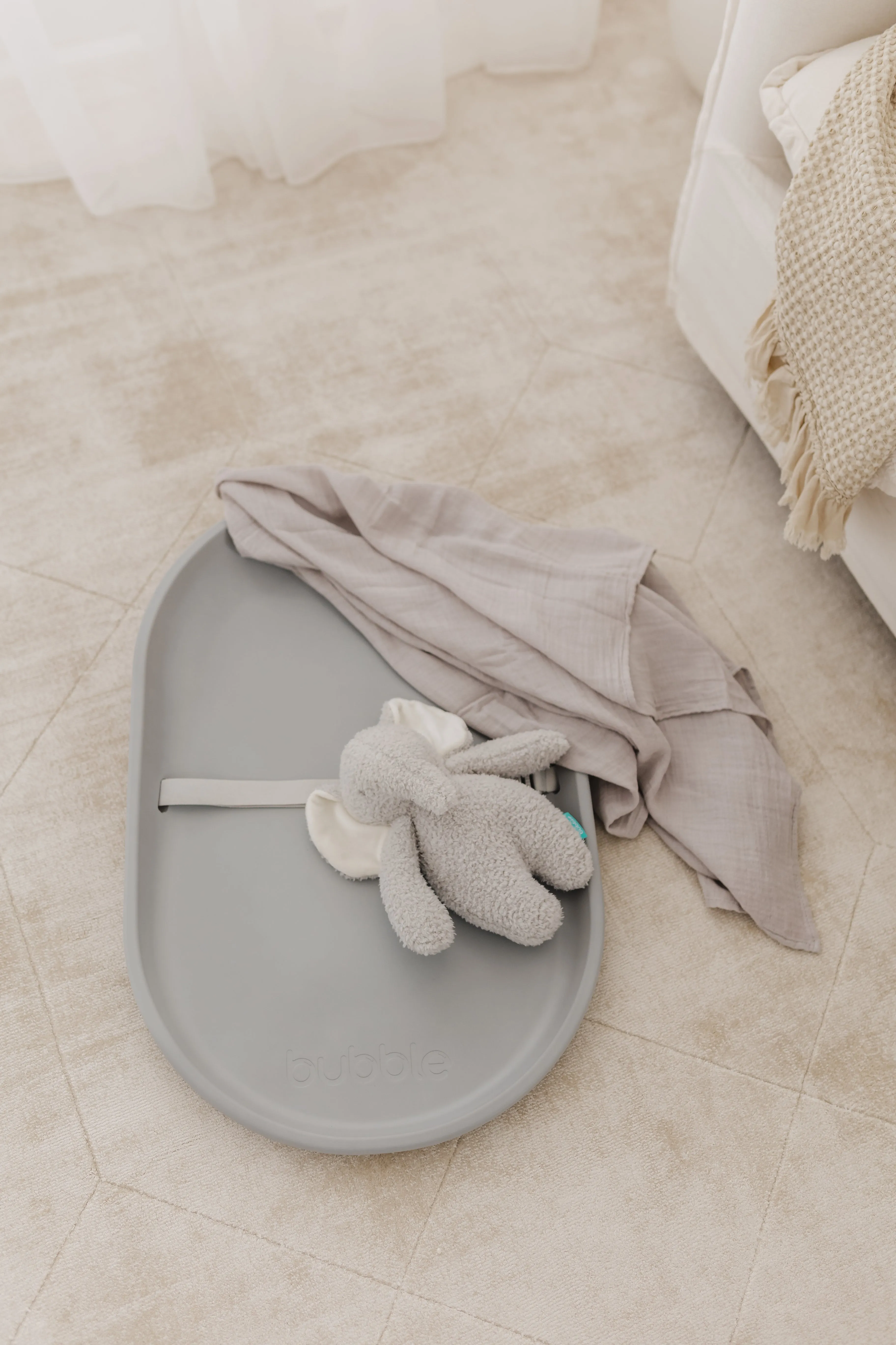 Bubble Baby Changing Mat - Grey