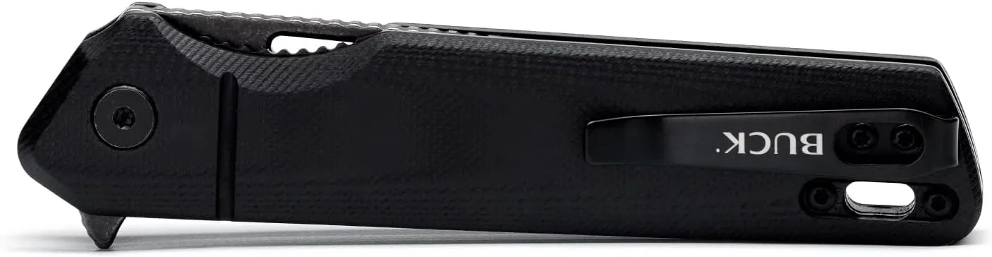 Buck Knives 239 Infusion Folding Pocket Knife with Stonewash Modified Tanto Blade, G10 Handle, Pocket Clip
