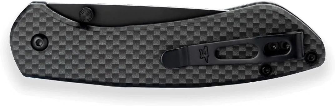 Buck Knives 744 Sovereign Button Lock Pocket Knife, Carbon Fiber
