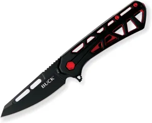Buck Knives 813 Mini Trace Ops Pocket Knife, Black/Red
