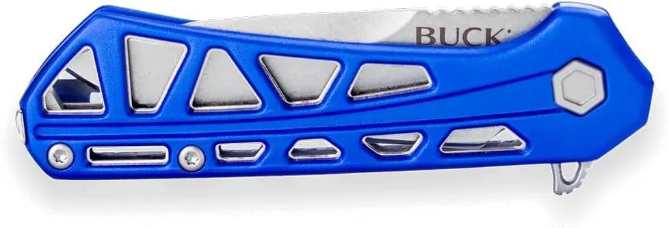Buck Knives 814 Mini Trace Pocket Knife, Blue
