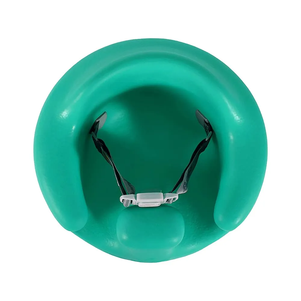 Bumbo B10055MPA3 Baby Infant Soft Foam Comfortable Wide Floor Seat with 3 Point Adjustable Harness and Play Top Tray Attachment, Aqua