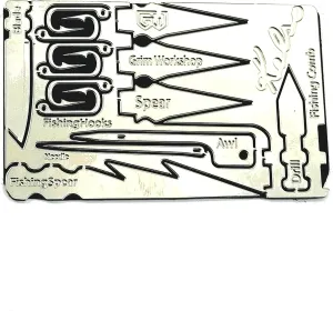 Bushcraft Kelso Signature Survival Card - Grim Workshop tool card - EDC Survival Kit