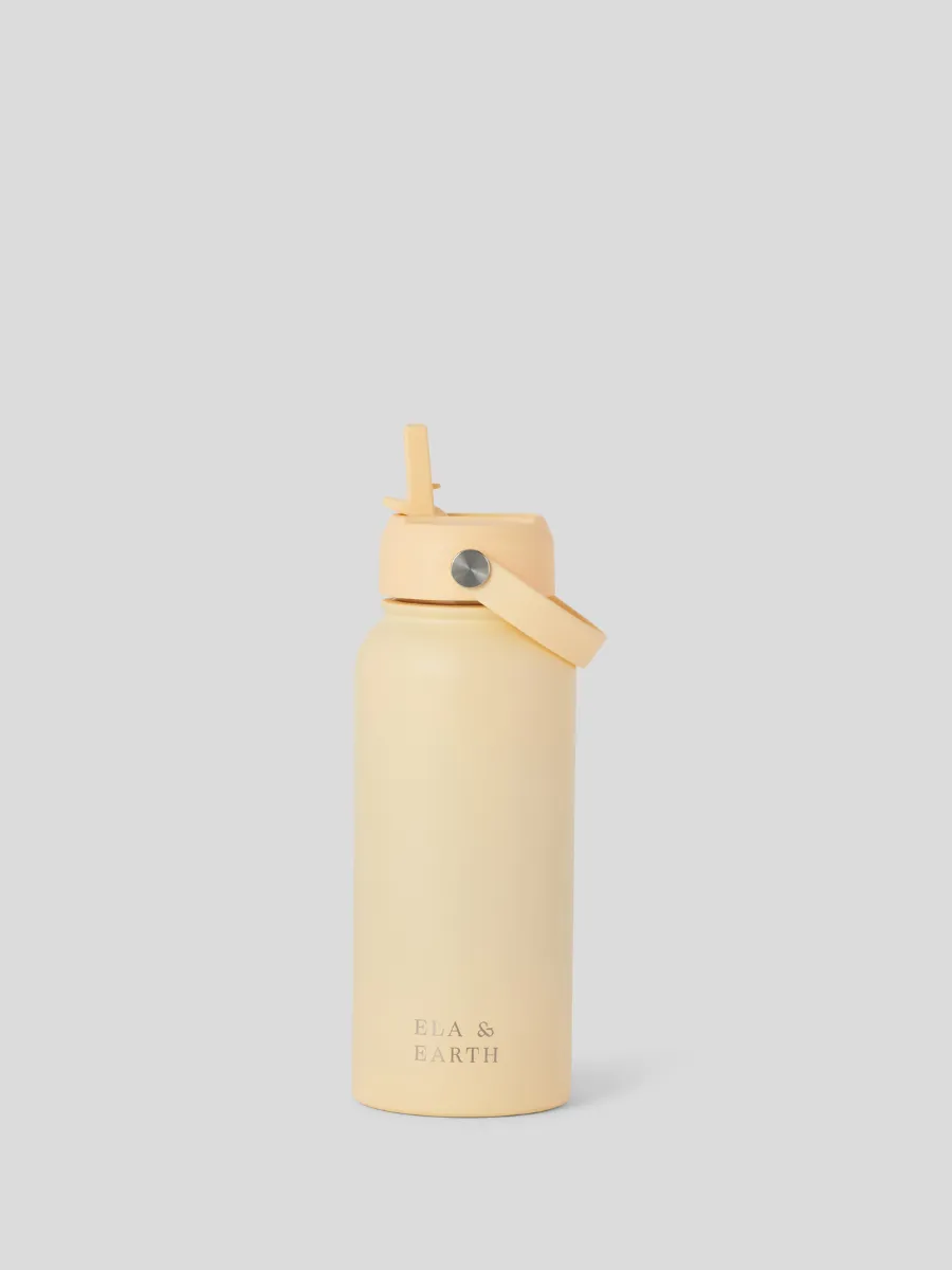 Butter Yellow - Insulated Water Bottle  (1000ml / 34oz)