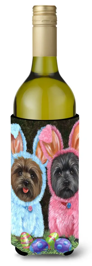 Cairn Terrier Easter Bunnies Wine Bottle Hugger PPP3046LITERK