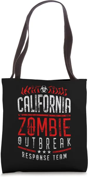 California Zombie Outbreak Response Team Halloween Tote Bag
