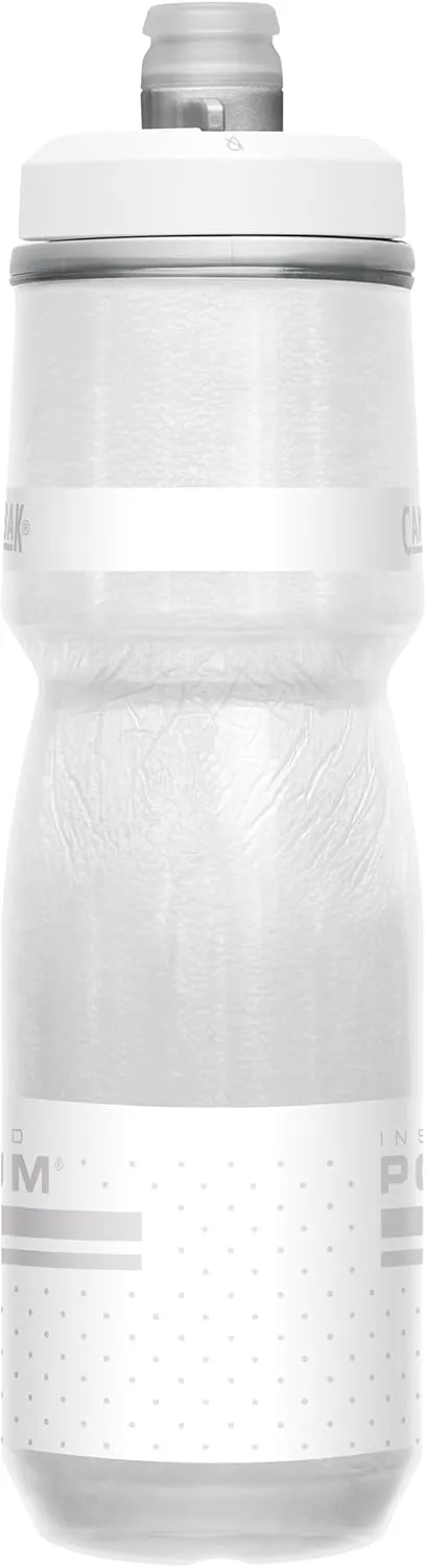 CamelBak Podium Chill Insulated Bike Water Bottle - Easy Squeeze Bottle - Fits Most Bike Cages - 24oz, Reflective Ghost