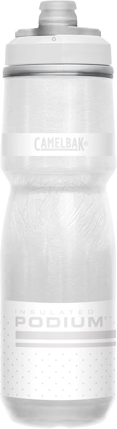 CamelBak Podium Chill Insulated Bike Water Bottle - Easy Squeeze Bottle - Fits Most Bike Cages - 24oz, Reflective Ghost