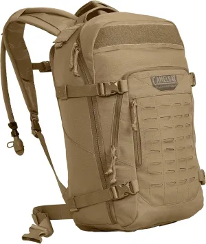 CamelBak Sparta Tactical Hydration Backpack with 100oz/3L Mil Spec Crux Reservoir Bladder - MOLLE, Coyote