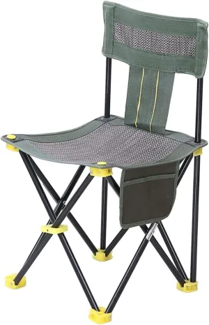 Camping Chair Outdoor Chair Foldable Chair Breathable Outdoor Mesh Chair Portable Beach Fishing Chair Folding Chair Stool With Side Pocket Portable Storage Folding Camping Chair ( Size : 33*33cm )
