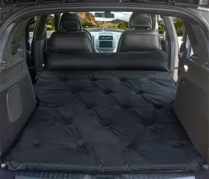 Camping Inflatable Bed, Car Inflatable Mattress, SUV Trunk Travel Bed, Wear-Resistant and Waterproof Air Cushion, Multifunctional Car Sleeping Mat (Black Size 1)