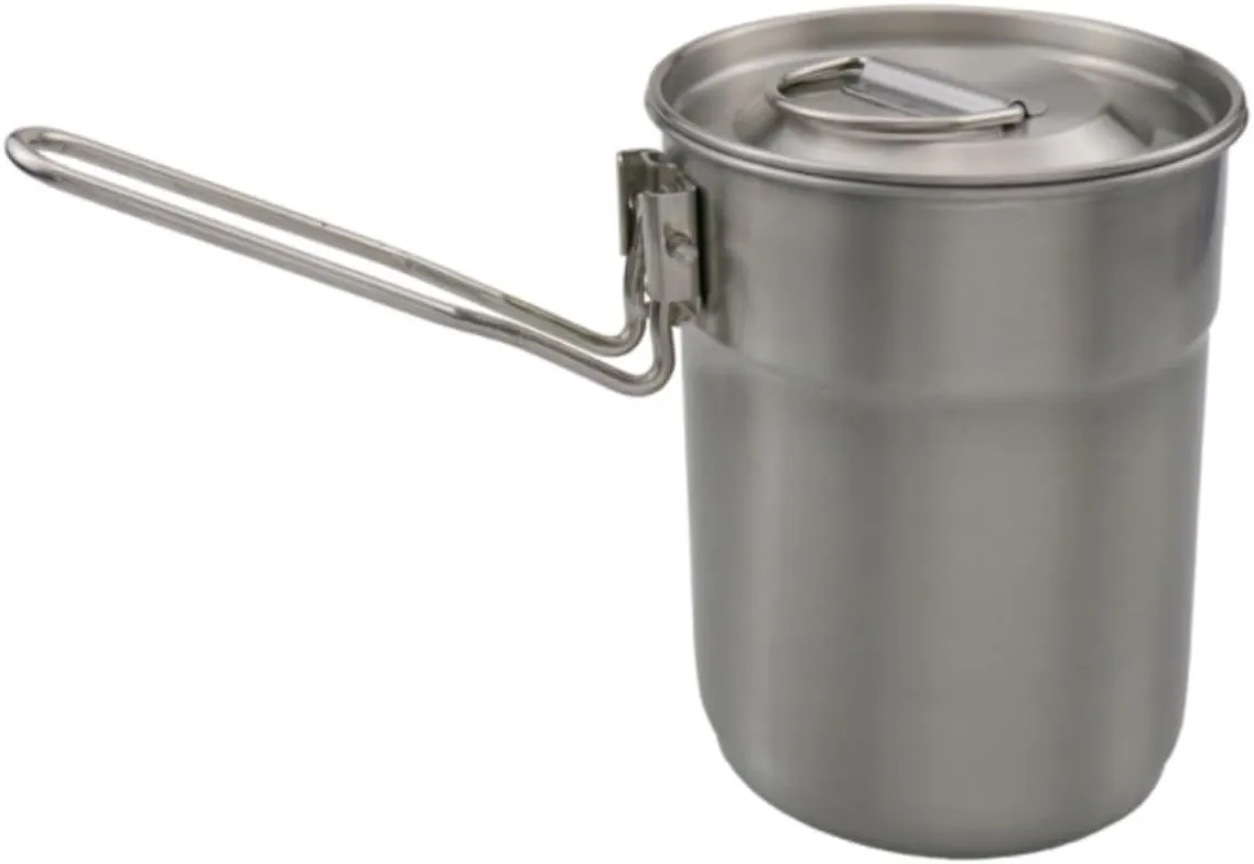 Camping Kitchen Utensil Outdoor Picnic Stubborn Stainless Steel Can Fold The Cooking Utensils Camping Cooking Pot for Outdoor Cooking