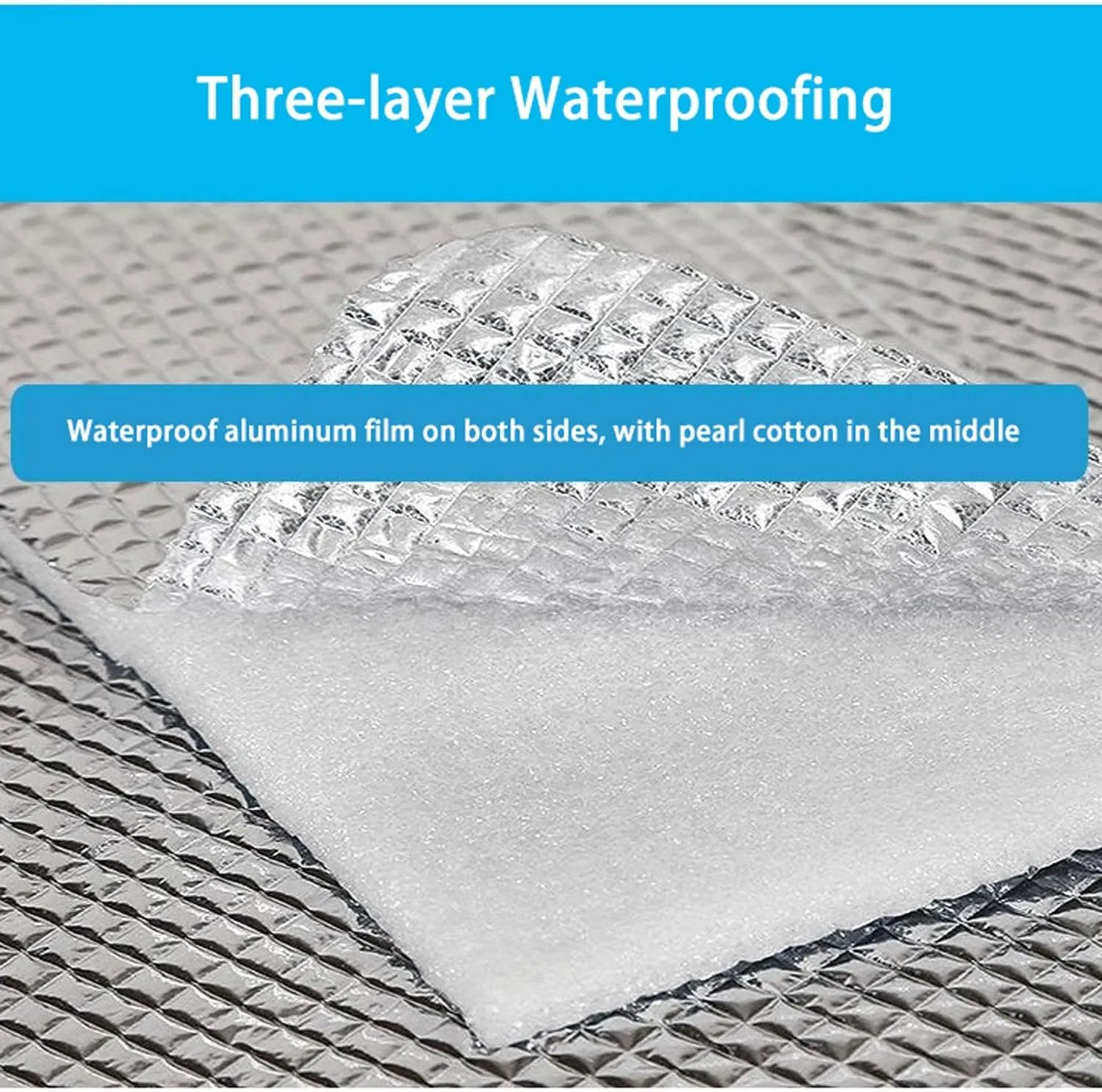 Camping Mat Foam Pad - Insulating Foil Blanket, Waterproof Moisture-Proof, Thermal Mattress for Tent, 4mm Thick, Foldable and Heat Reflecting, Ideal for Camping and Outdoor Use