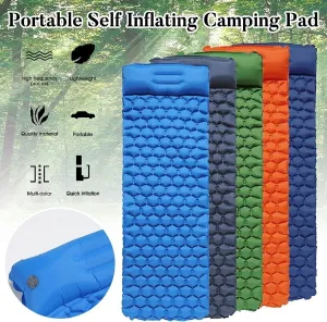 Camping Mat Inflatable Mattresses Camp Air Mattress Outdoor Mat Tent Mat Sleeping Pad Traveling Hiking Folding Bed