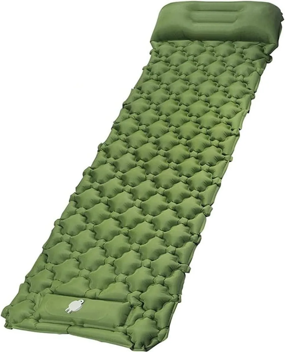 Camping Mat Inflatable Self Inflating Camping Mattress, Built-in Air Pump Can Press Inflatable Mattress