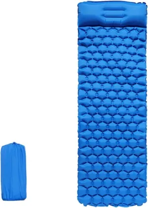 Camping Mat Self Inflatable Mattresses Camp Inflatable Mattress, Camping Sleeping Mat (Color : Blue)
