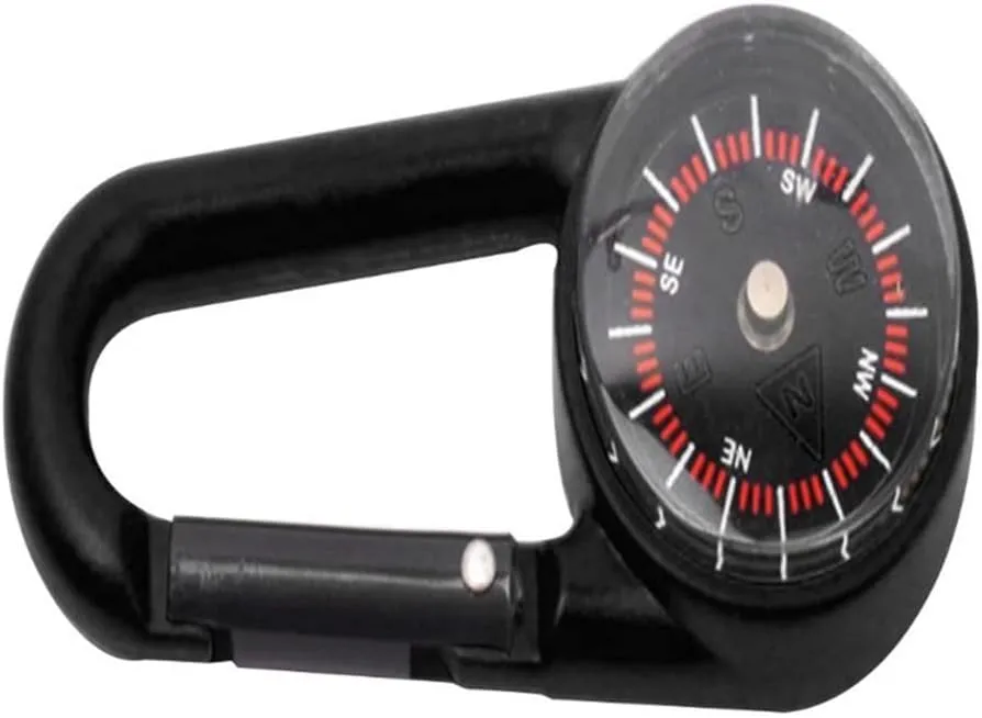 Camping Mountaineering Compass Multifunctional Quick Hook Buckle Compass Kit