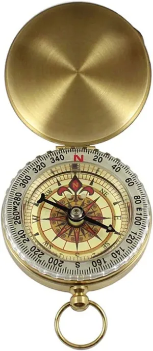 Camping Survival Compass Metal Pocket Compass Kids Compass for Hiking Camping Hunting Outdoor Navigation Tool
