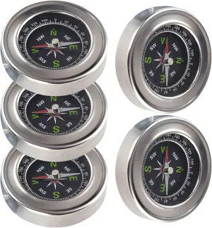 Camping Survival Compasses Stainless Steel Pocket Compasses Kids Compasses for Hiking Hunting Outdoor Navigation Tool