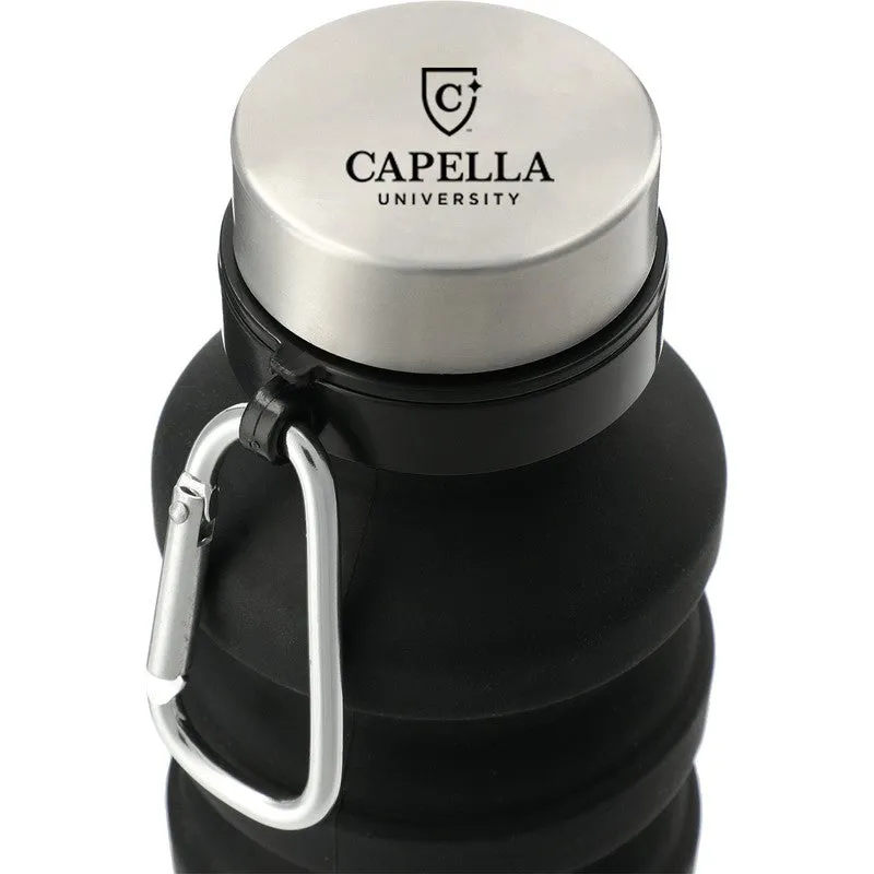 CAPELLA Zigoo Silicone Collapsible Bottle 18oz - BLACK