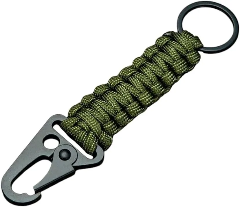 Carabiner Umbrella Rope Keychain Outdoor Camping Climbing Tactical Survival Tool Eagle Beak Snap Clip Lock Buckle Hook