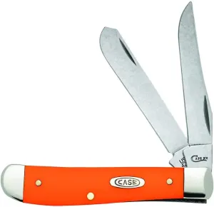 Case WR XX Pocket Knife Orange Synthetic Mini Trapper Item #80505 - (4207 SS) - Length Closed: 3 1/2 Inches