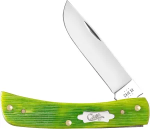 Case XX Knives Sodbuster Jr 61044 Barnboard Jig Lime Green Bone Stainless Steel Pocket Knife