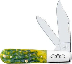 Case XX Pocket Knife BARLOW - GREEN APPLE BONE PEACH SEED JIG Item #27865-62009 1/2 SS - Length Closed: 3 3/8Inches