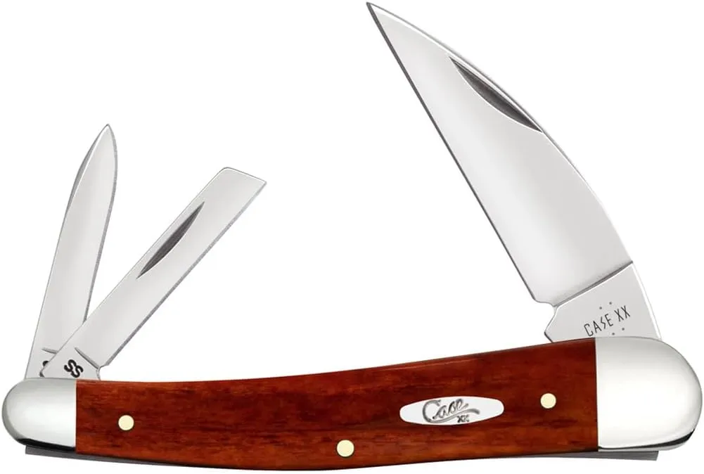 Case XX Pocket Knife SEAHORSE WHITTLER CHESTNUT SMOOTH BONE Item #28913-6355WH SS - Length Closed: 4Inches