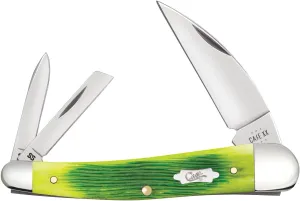 Case XX Pocket Knife SEAHORSE WHITTLER - LIME GREEN BONE Item #61047-6355WH SS - Length Closed: 4Inches