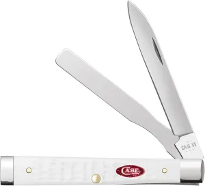 Case XX Pocket Knife SPARXX WHITE JIGGED SYNTHETIC BABY DOC Item #60178-6282SP SS - Length Closed: 2 7/8Inches